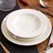 Komplet talerzy 6 osób (18 el.) (gładki) Rinart - Banquet ecru