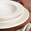Komplet talerzy 6 osób (18 el.) (gładki) Rinart - Banquet ecru