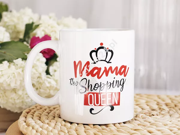 Kubek 0,3 L BGtech - Mama The Shopping queen 30.DM.087 Kubek 0,3 L BGtech - Mama The Shopping queen 30.DM.087