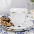 Zestaw do kawy na 6 osób (18 el.) Ćmielów - Rococo 3605 PLATYNOWA LINIA