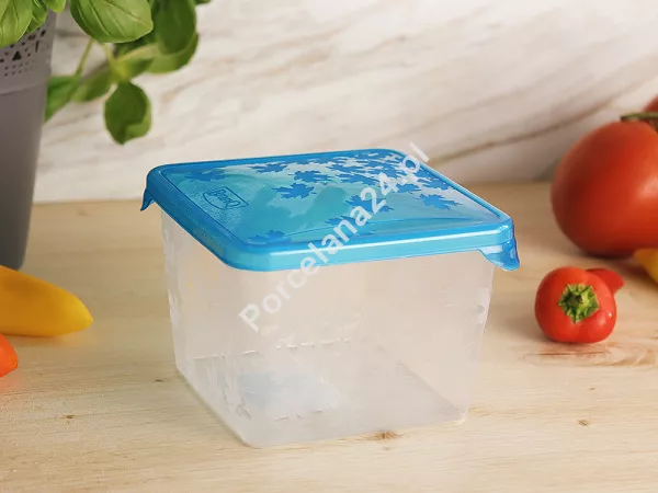 Pojemnik kwadratowy 750ml BranQ - Rukkola niebieski 1D.POJ.72867-N Pojemnik kwadratowy 750ml BranQ - Rukkola niebieski 1D.POJ.72867-N