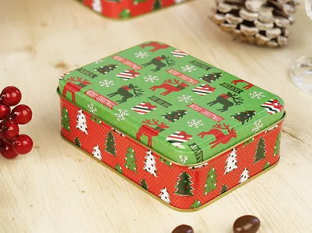 Puszka prostokątna 12,5 cm Altom Design - Xmas 07.PUSZ.6108