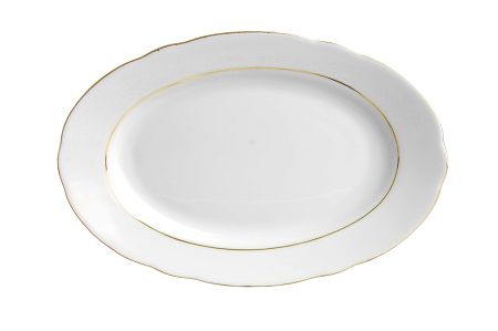 Półmisek 33 cm Ćmielów - Feston 3604 LINIA ZŁOTA