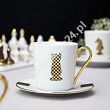 Zestaw do kawy dla 1 osoby (3 el.) Ćmielów - Kolekcja Jenny Gambit - GX10 Królowa
