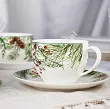 Komplet filiżanek ze spodkami 0,27 l / 15 cm (2 szt.)  Duo - Christmas Leaves 15.CHLE.K2TD