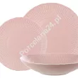 Komplet talerzy na 6 osób (18el) Ćmielów - Sofia LB07 Różowa LB07 TP26