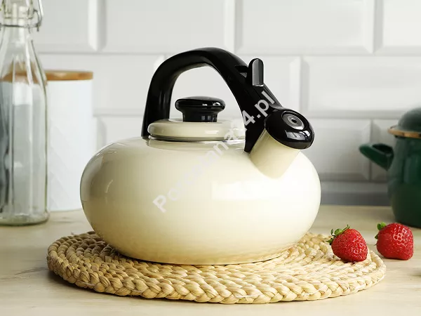 Czajnik emaliowany 2,5 L Forchetto - Luna Cremoso 1FO.CZA.1116 Czajnik emaliowany 2,5 L Forchetto - Luna Cremoso 1FO.CZA.1116