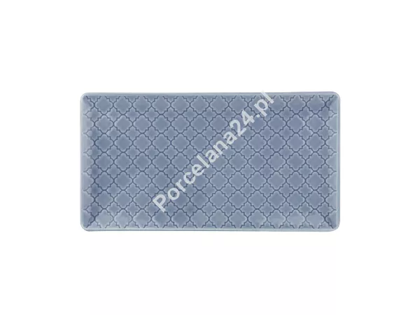 Półmisek prostokątny 24x13 cm Lubiana - Marrakesz Szaro-niebieski Półmisek prostokątny 24x13 cm Lubiana - Marrakesz Szaro-niebieski