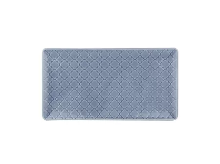 Półmisek prostokątny 24x13 cm Lubiana - Marrakesz Szaro-niebieski