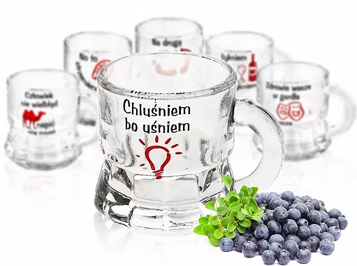 Kpl. kufli do wódki 25ml (6szt) Glasmark - Humor Śmieszne Podkowa 4G.10-401-251 Kpl. kufli do wódki 25ml (6szt) Glasmark - Humor Śmieszne Podkowa 4G.10-401-251