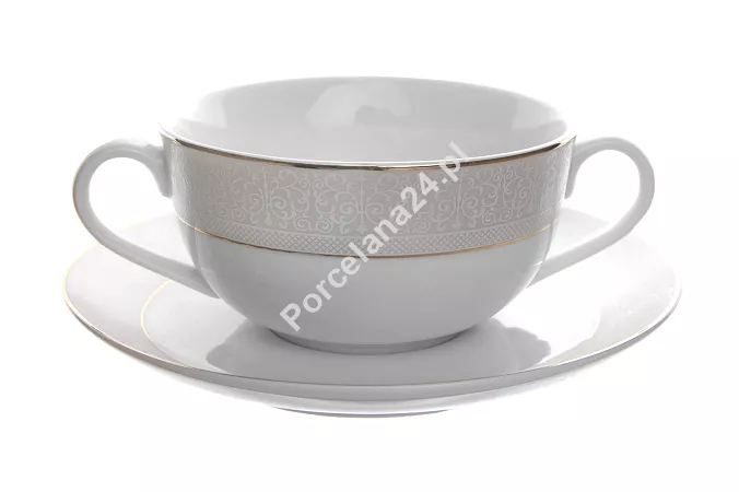 Bulionówka ze spodkiem 0,40 L / 16 cm Bogucice - Lido Gold 936 Bulionówka ze spodkiem 0,40 L / 16 cm Bogucice - Lido Gold 936