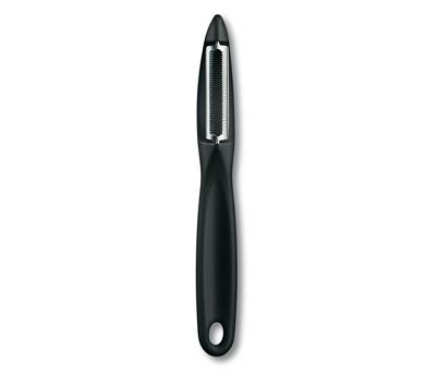 Obieraczka pionowa 21 cm Victorinox - Czarna ząbkowane ostrze V.AK.7.6075