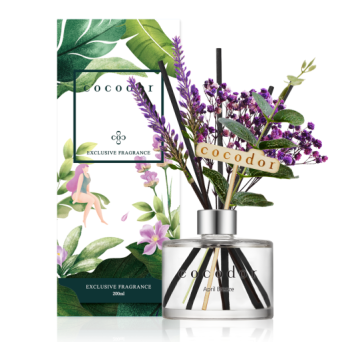 Dyfuzor zapachowy z patyczkami i prawdziwymi kwiatami 200 ml Cocodor - April Breeze 30422