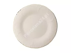 Talerz deserowy 21 cm Bon Bistro - Retro Golden Rim ecru
