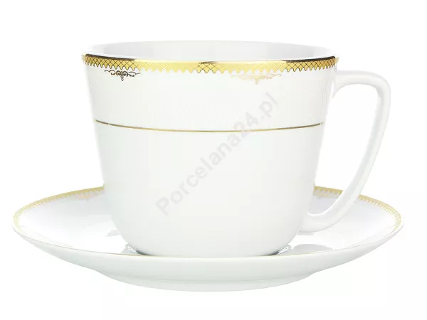 Filiżanka ze spodkiem 0,4 L / 18 cm Bogucice - Luxor Gold 1089 Filiżanka ze spodkiem 0,4 L / 18 cm Bogucice - Luxor Gold 1089