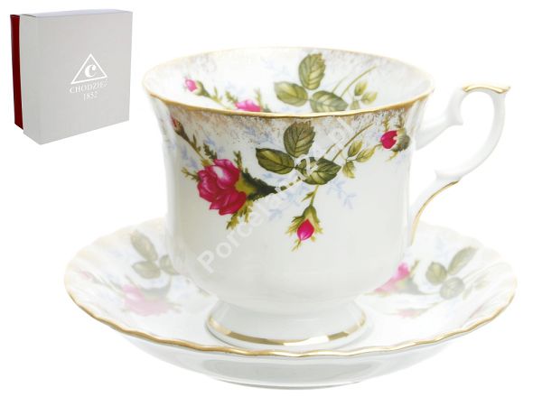 Filiżanka ze spodkiem 0,22 L / 14,5 cm (prosta) Chodzież  - Iwona B013 ZŁOCONA RÓŻA Gift Box Filiżanka ze spodkiem 0,22 L / 14,5 cm (prosta) Chodzież  - Iwona B013 ZŁOCONA RÓŻA Gift Box