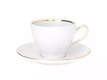 Filiżanka ze spodkiem 0,25 L/15,7 cm Ćmielów - Oktawa 3610 Złota Linia