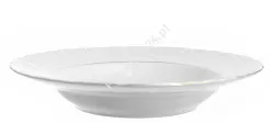 Talerz głęboki 22,5 cm Ćmielów - Rococo 3604 ZŁOTA LINIA