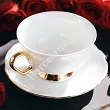 Filiżanka ze spodkiem 0,24 L / 14 cm Porcel - Premium Gold 10.PRG.FS24