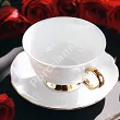 Filiżanka ze spodkiem 0,24 L / 14 cm Porcel - Premium Gold 10.PRG.FS24