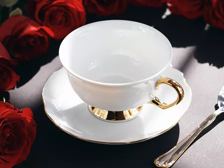 Filiżanka ze spodkiem 0,24 L / 14 cm Porcel - Premium Gold 10.PRG.FS24