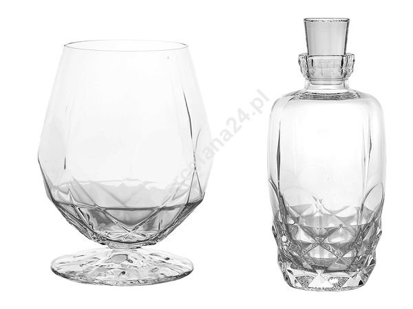Kpl. kieliszków do brandy / koniaku 530ml (4 szt.) + karafka 1070ml (1 szt.) Bohemia Prestige - DESIRE 802312 Kpl. kieliszków do brandy / koniaku 530ml (4 szt.) + karafka 1070ml (1 szt.) Bohemia Prestige - DESIRE 802312