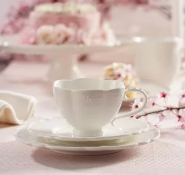 Filiżanka ze spodkiem 0,2 L / 16 cm Villa Italia - Tiffany Floral CJ247