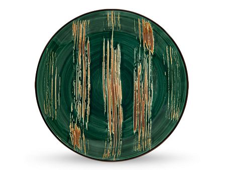 Talerz płytki 23 cm Wilmax - Scratch Zielony 668513