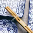 Zestaw do sushi dla 2 osób (4 el.) z pałeczkami Tokyo Design Studio - Nippon Blue 15330