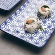 Zestaw do sushi dla 2 osób (4 el.) z pałeczkami Tokyo Design Studio - Nippon Blue 15330