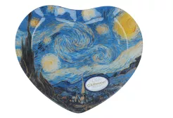 Talerz dekoracyjny w kształcie serca 24,5 cm Carmani - Vincent van Gogh, Gwieździsta noc 33.198-1426