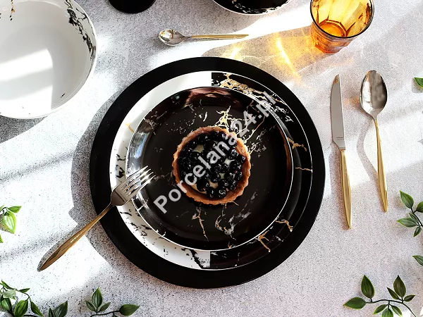 Serwis obiadowo - kawowy na 6 osób (30 el) Bogucice - Marmurek 1209 Serwis obiadowo - kawowy na 6 osób (30 el) Bogucice - Marmurek 1209