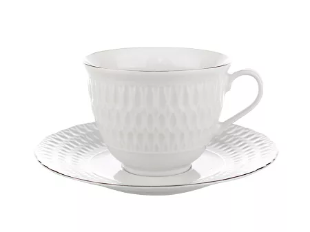 Filiżanka ze spodkiem 0,25 L / 15,7 cm Ćmielów - Sofia 3607 Platyna