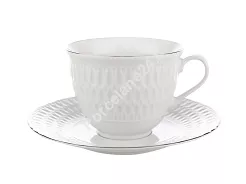 Filiżanka ze spodkiem 0,25 L / 15,7 cm Ćmielów - Sofia 3607 Platyna