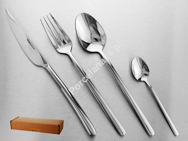 Komplet sztućców 24 cz. na 6 osób Hisar - Bahama (4.0/3.0mm) wysoki połysk Komplet sztućców 24 cz. na 6 osób Hisar - Bahama (4.0/3.0mm) wysoki połysk