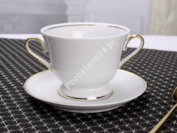Bulionówka ze spodkiem 0,35 L / 16 cm Ćmielów - Astra G067 Bulionówka ze spodkiem 0,35 L / 16 cm Ćmielów - Astra G067