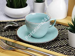 Komplet filiżanek ze spodkami 0,25 L / 15,7 cm (12 el.) Chodzież - City Spokój Oceanu (CT05)