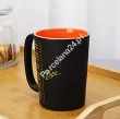Kubek 0,4 L Omel - Chopin Czarny Matowy/Pomarańczowy 31.CHOP.K-CZMAT-P