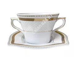 Bulionówka ze spodkiem 0,3 L / 15,5 cm Ćmielów - Lwów E400 NELL
