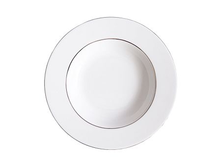 Talerz głęboki 18 cm Waza - Modern WA-08z złota linia
