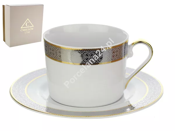 Filiżanka ze spodkiem 0,25 L / 15,7 cm Ćmielów - Jenny G877 GIFT BOX Filiżanka ze spodkiem 0,25 L / 15,7 cm Ćmielów - Jenny G877 GIFT BOX