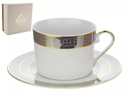 Filiżanka ze spodkiem 0,25 L / 15,7 cm Ćmielów - Jenny G877 GIFT BOX