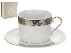 Filiżanka ze spodkiem 0,25 L / 15,7 cm Ćmielów - Jenny G877 GIFT BOX