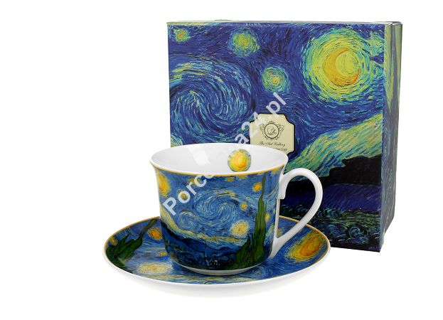 Filiżanka jumbo ze spodkiem 0,4 L Duo - Starry night by Vincent Van Gogh 15.STA.FSJ Filiżanka jumbo ze spodkiem 0,4 L Duo - Starry night by Vincent Van Gogh 15.STA.FSJ