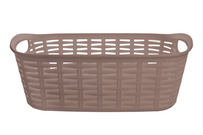 Koszyk 24 x 17 cm Üçsan Plastik - Rattan Brązowy 6.KOS.M-064-B Koszyk 24 x 17 cm Üçsan Plastik - Rattan Brązowy 6.KOS.M-064-B