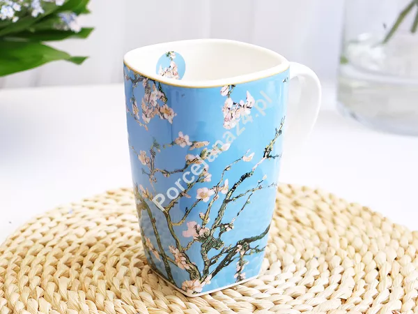 Kubek kwadratowy 0,65 L Duo - Vincent van Gogh, Almond Blossom 15.ALB.K65 Kubek kwadratowy 0,65 L Duo - Vincent van Gogh, Almond Blossom 15.ALB.K65