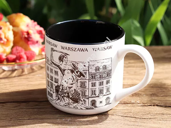 Kubek 0,32 L Warszawa Syrenka Omel - Czarny 31.KLWAS-C Kubek 0,32 L Warszawa Syrenka Omel - Czarny 31.KLWAS-C