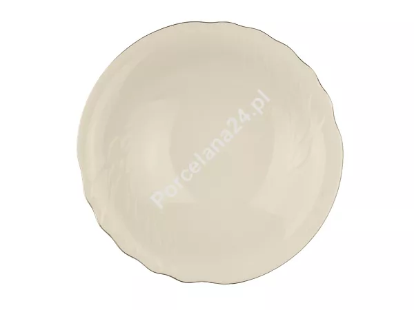 Talerz głęboki 21,5 cm Karolina - Aloha FBC 23011 GOLD ecru Talerz głęboki 21,5 cm Karolina - Aloha FBC 23011 GOLD ecru