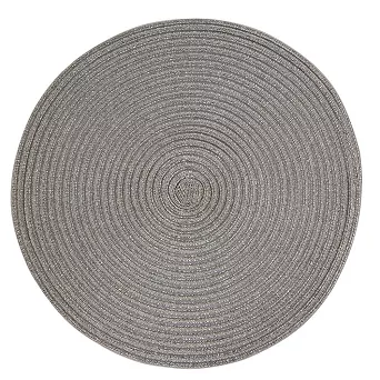 Podkładka / mata na stół słomkowa 38 cm Altom Design - Szara 07.MAT.5211