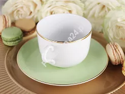Filiżanka ze spodkiem 0,28 L / 15 cm Porcel - Matcha GIFT BOX 10.MA.FS28